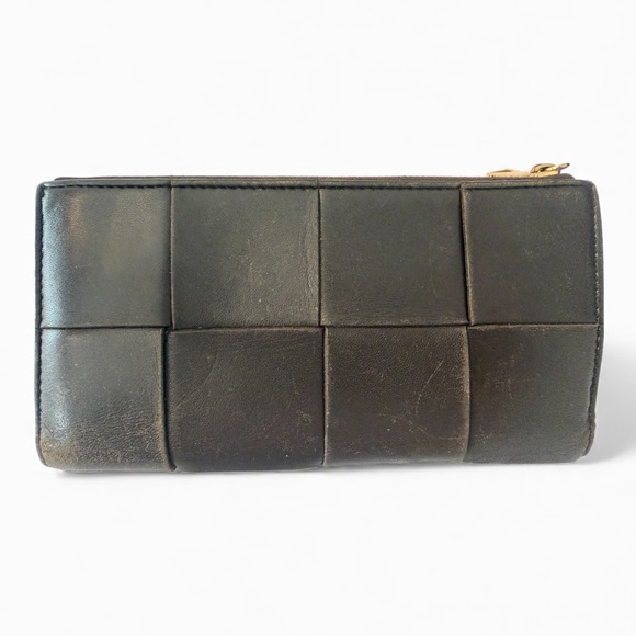 BOTTEGA VENETA CHOCOLATE BROWN WALLET PRE-OWNED